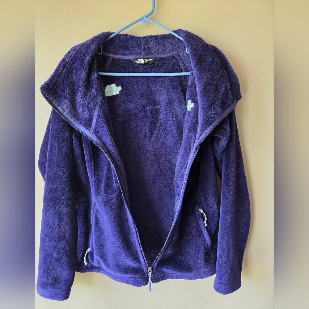 The North Face Bellarine Fleece Jacket Deep Purple Like New Size Small - Picture 4 of 13